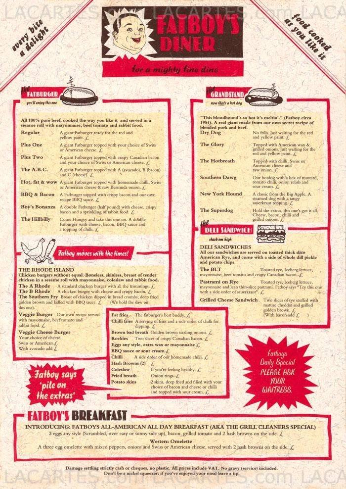  Pricelists of Fatboy's Diner Trinity Buoy Wharf, 64 Orchard Place - Photo 2 of 2