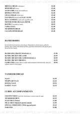 Menus & Prices, Saqui Tandoori Restaurant, Carshalton Beeches