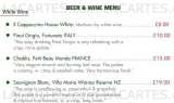 Menus & Prices, Il Cappuccino, Camberwell