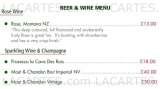 Menus & Prices, Il Cappuccino, Camberwell