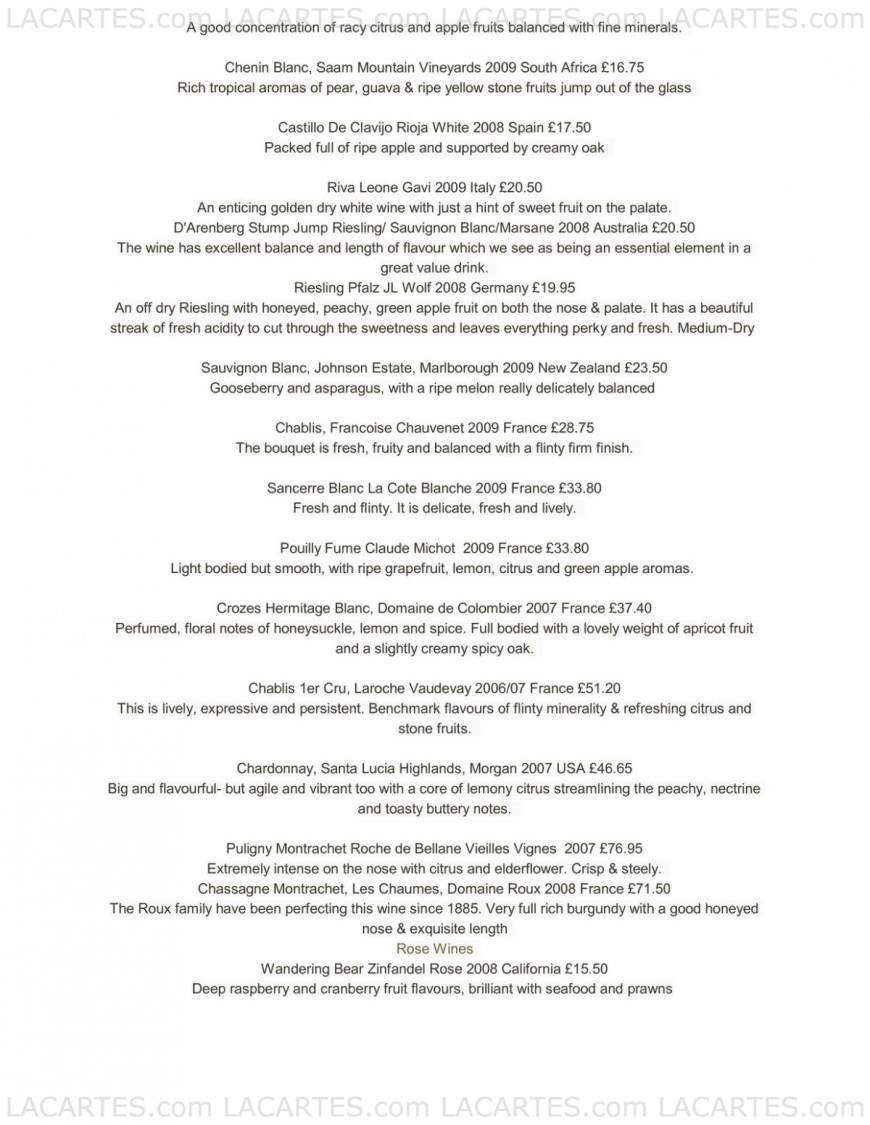  Pricelists of Mason's Restaurant in Brentwood 155 - 157 Ingrave Road    - Photo 5 of 17