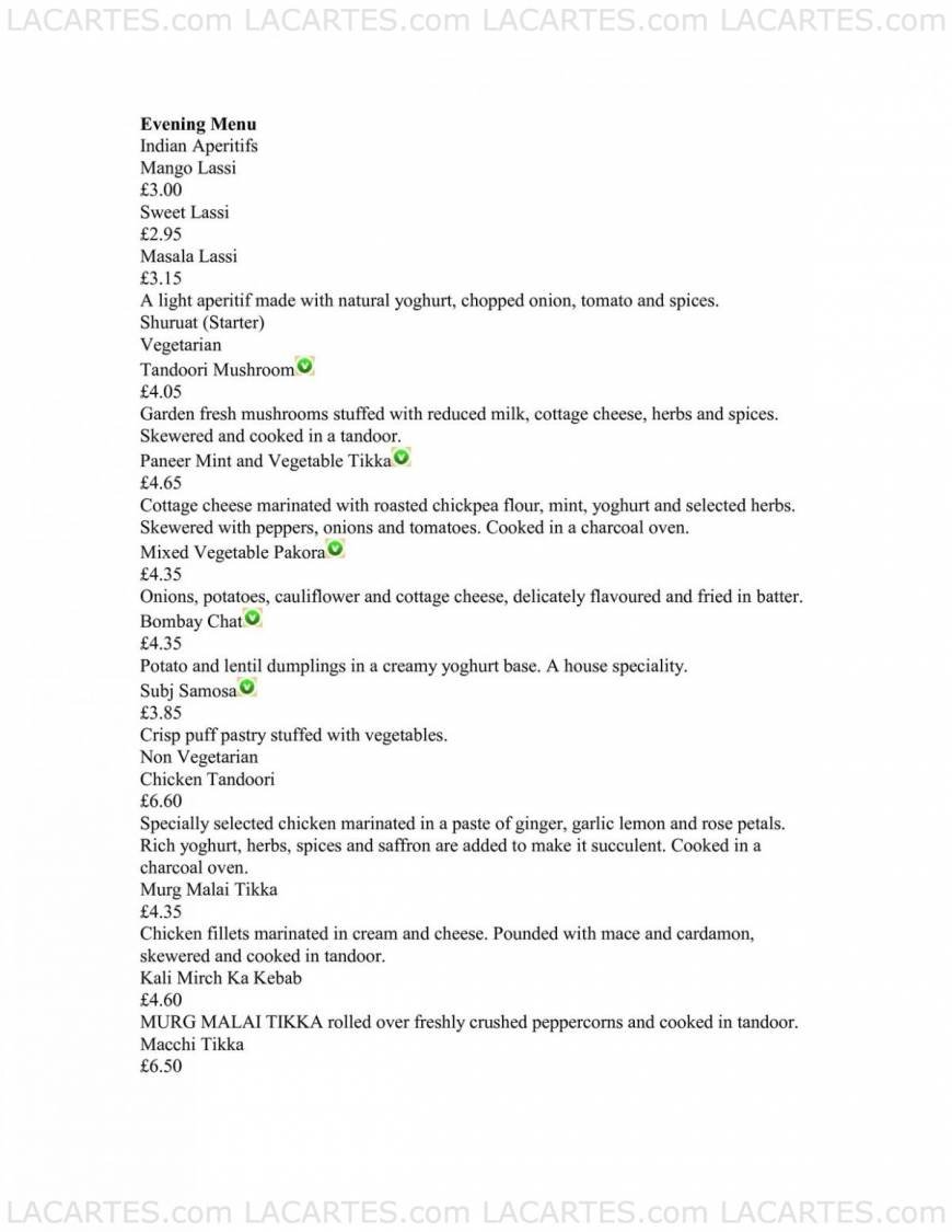  Pricelists of Thali:Thali 33 Chertsey Rd  - Photo 17 of 20