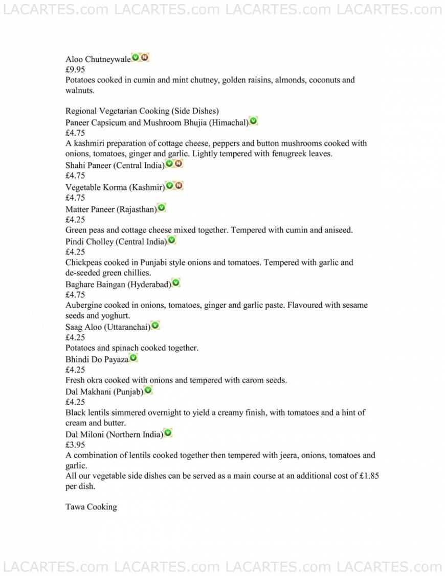  Pricelists of Thali:Thali 33 Chertsey Rd  - Photo 13 of 20
