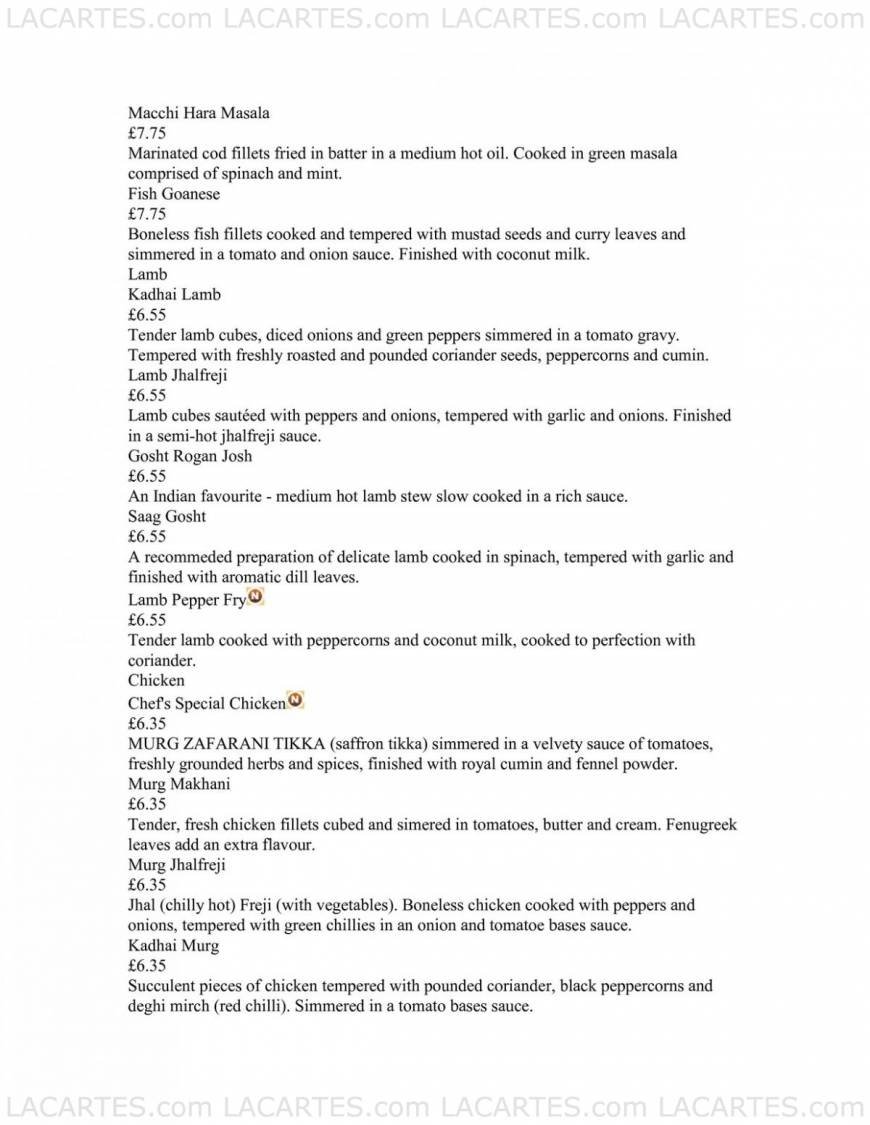  Pricelists of Thali:Thali 33 Chertsey Rd  - Photo 7 of 20