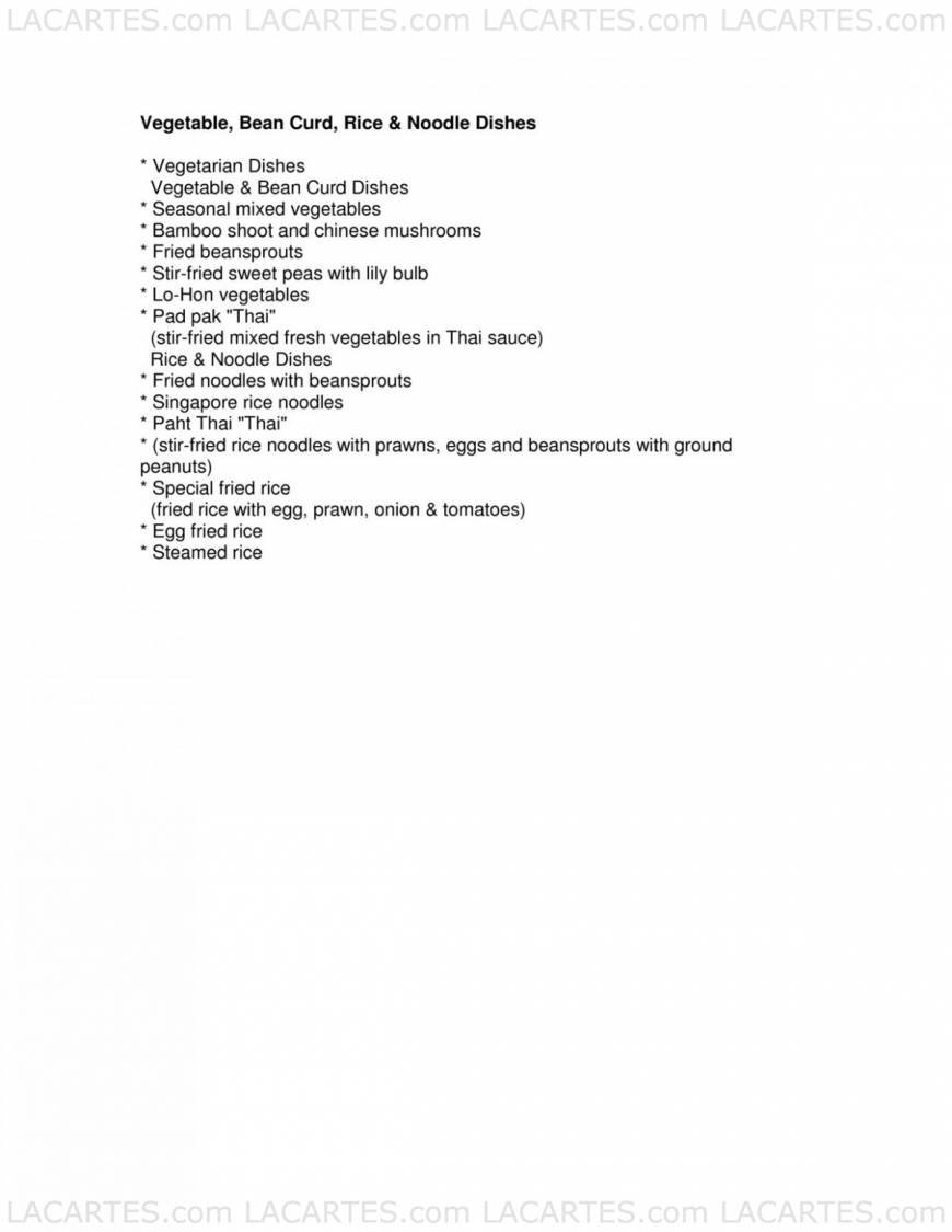  Pricelists of Tuu Restaurant 1 St. Johns Rd St Johns - Photo 13 of 27