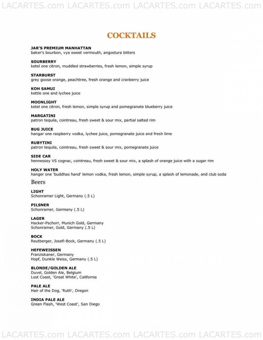  Pricelists of The Jar 8225 Beverly Blvd. - Photo 21 of 22
