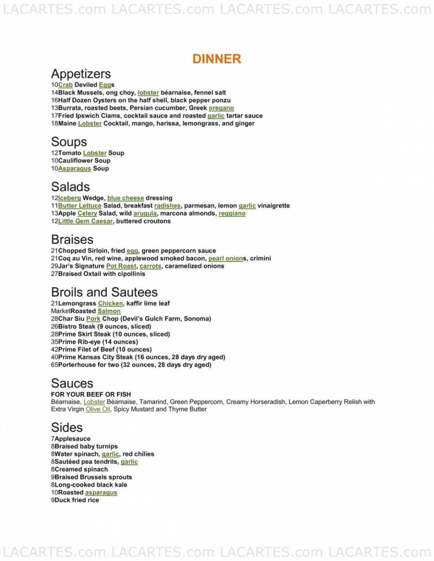  Pricelists of The Jar 8225 Beverly Blvd. - Photo 19 of 22