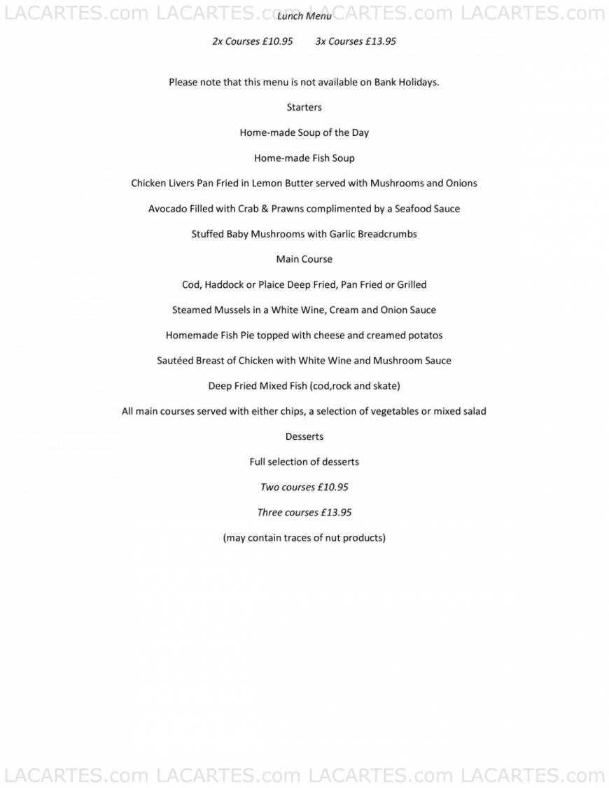  Pricelists of Brentwood Brasserie 71 Ongar Road - Photo 5 of 7