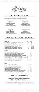 Menus & Prices, Cafe La Boheme, West Hollywood
