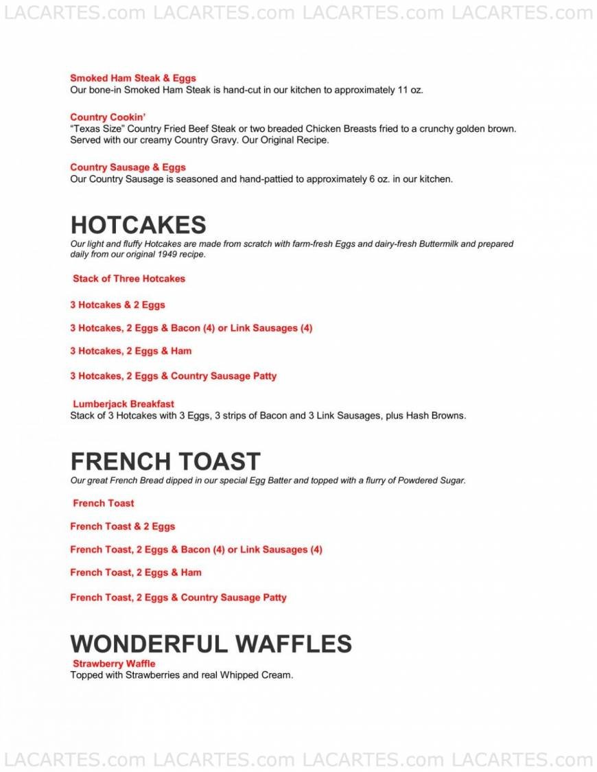  Pricelists of Norms Restaurant 102 East 17th Street - Photo 3 of 14