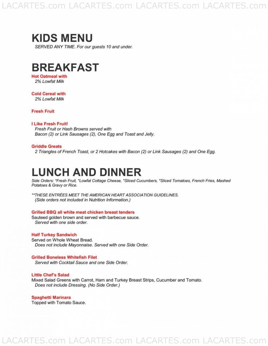  Pricelists of Norms Restaurant 102 East 17th Street - Photo 6 of 14