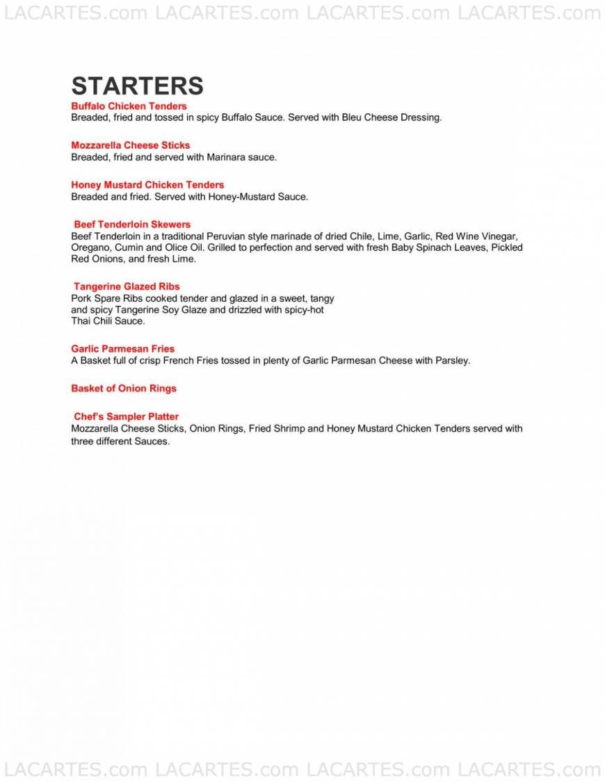  Pricelists of Norms Restaurant 102 East 17th Street - Photo 14 of 14