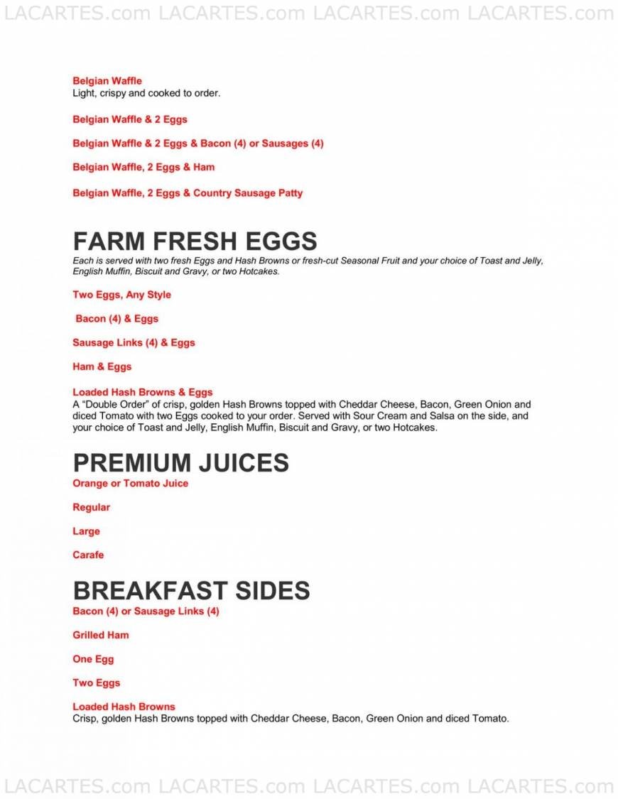  Pricelists of Norms Restaurant 14810 East Whittier Blvd. - Photo 3 of 14