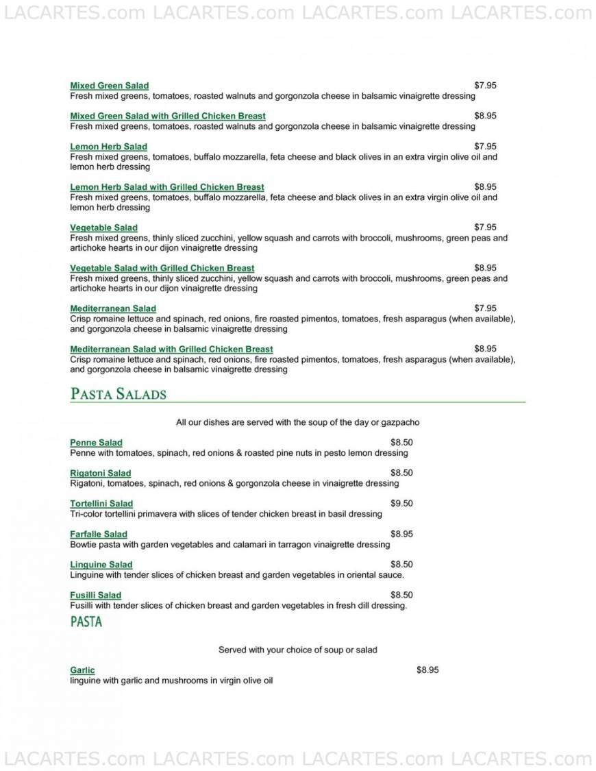  Pricelists of Pasta Preziosa Cafe 3600 Ocean View Blvd - Photo 22 of 22
