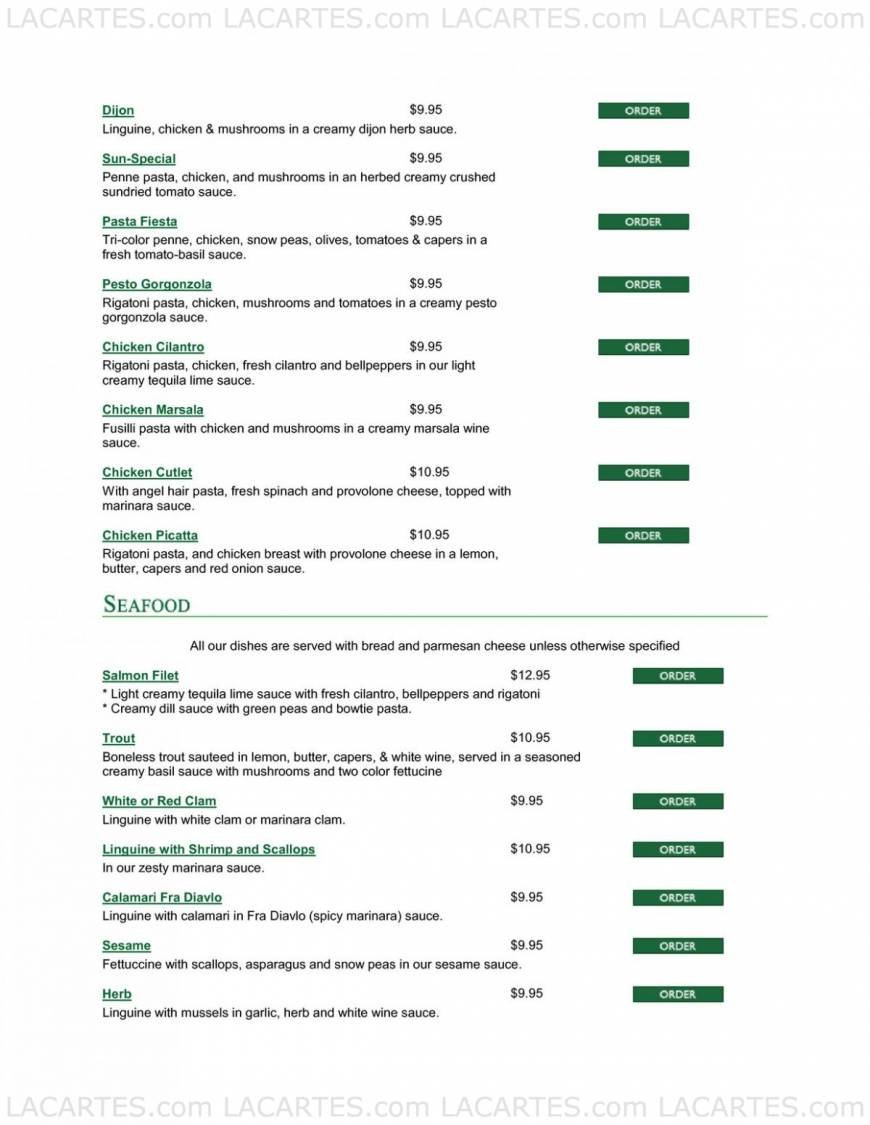  Pricelists of Pasta Preziosa Cafe 3600 Ocean View Blvd - Photo 20 of 22