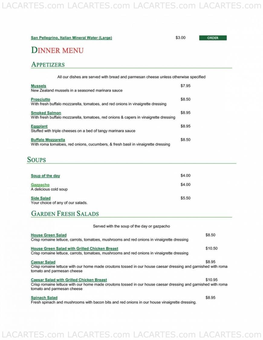  Pricelists of Pasta Preziosa Cafe 3600 Ocean View Blvd - Photo 16 of 22