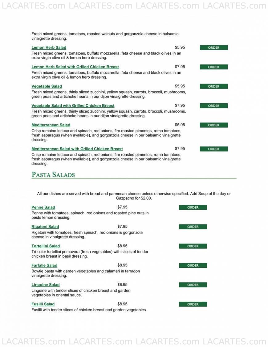  Pricelists of Pasta Preziosa Cafe 3600 Ocean View Blvd - Photo 3 of 22