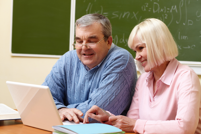 Portrait of mature man and aged female working with laptop during training course BLT Tutees - 2017 to 2018 of bespoke languages tuition (blt) Flat 3, 18 Cavendish Road - Photo 6 of 9 Portrait of mature man and aged female working with laptop during training course BLT Tutees - 2017 to 2018 of bespoke languages tuition (blt) Flat 3, 18 Cavendish Road - Photo 6 of 9