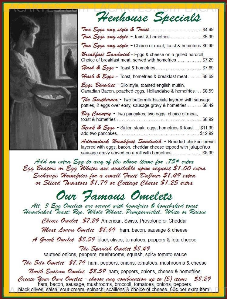  Pricelists of The Silo Restaurant & Gift Shop - NY 537 Aviation Road - Photo 2 of 5