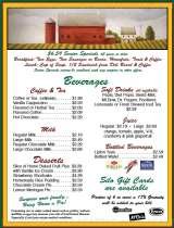 Menus & Prices, The Silo Restaurant & Gift Shop - NY, Queensbury