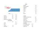 Menus & Prices, Flirt Cafe Restaurant, Ilford Essex