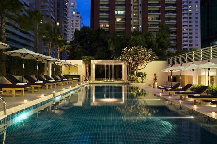 Outdoor Pool Profile Photos of Courtyard by Marriott Bangkok 155/1 Soi Mahadlekluang 1, Rajadamri Road - Photo 17 of 21