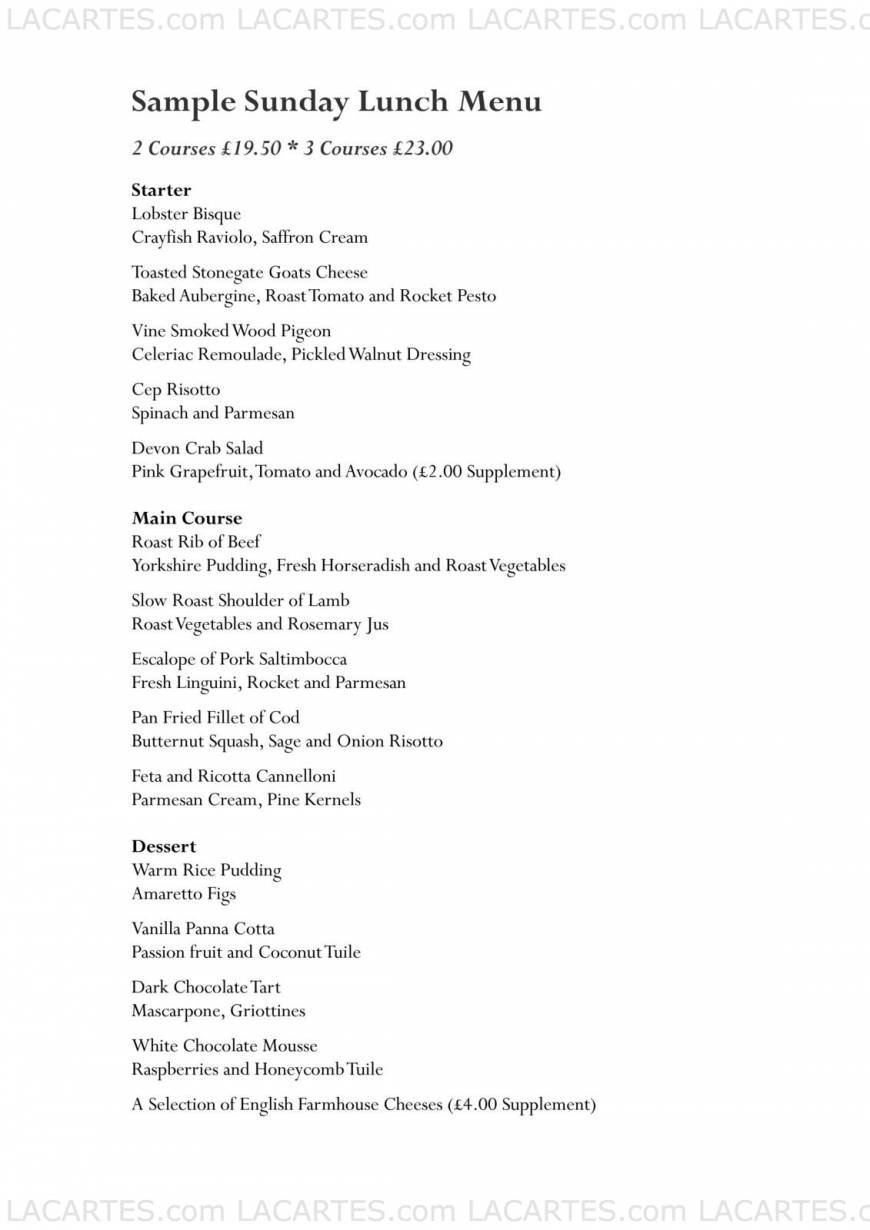  Pricelists of The Vine Restaurant - Sevenoaks 11 Pound Lane - Photo 5 of 9