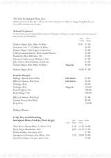 Menus & Prices, The Vine Restaurant - Sevenoaks, Sevenoaks