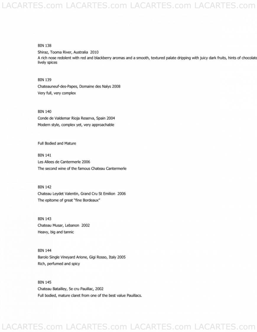  Pricelists of Gavin Gregg Restaurant - Sevenoaks 28-30 High Street - Photo 3 of 13