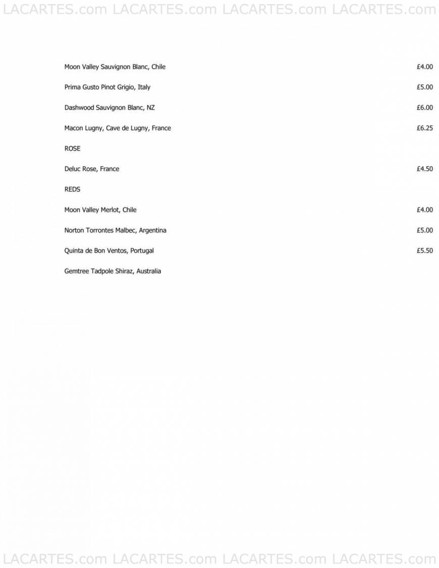  Pricelists of Gavin Gregg Restaurant - Sevenoaks 28-30 High Street - Photo 5 of 13