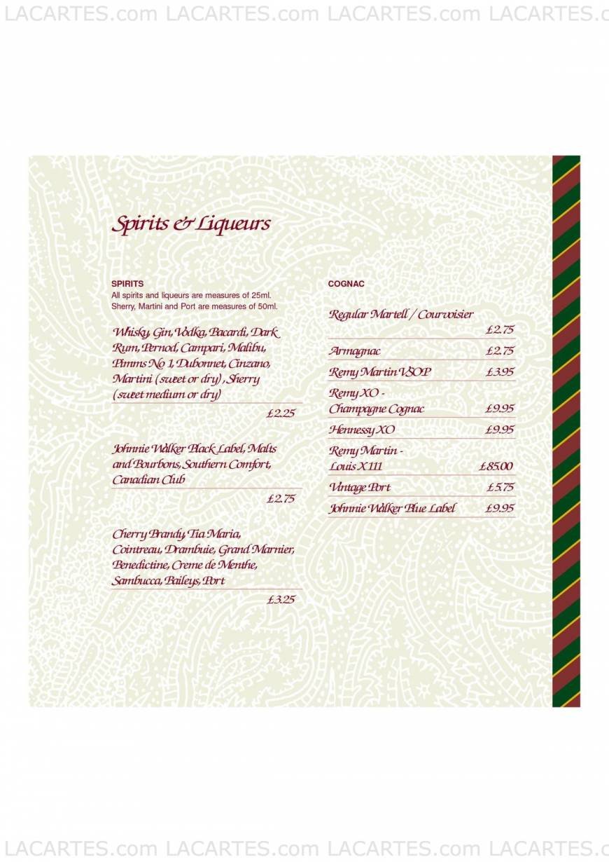  Pricelists of Calcutta Club Indian Restaurant - Sevenoaks Polhill Halstead - Photo 23 of 31