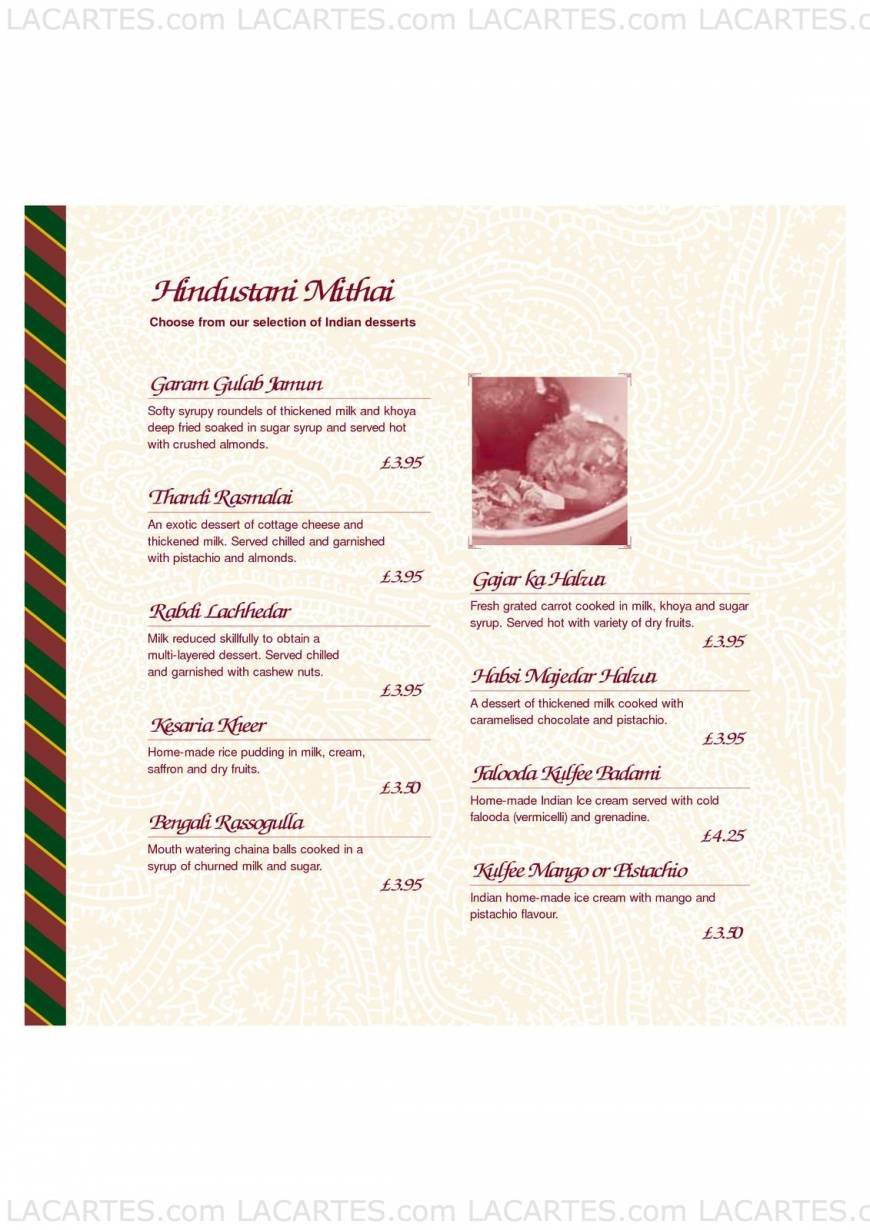  Pricelists of Calcutta Club Indian Restaurant - Sevenoaks Polhill Halstead - Photo 20 of 31
