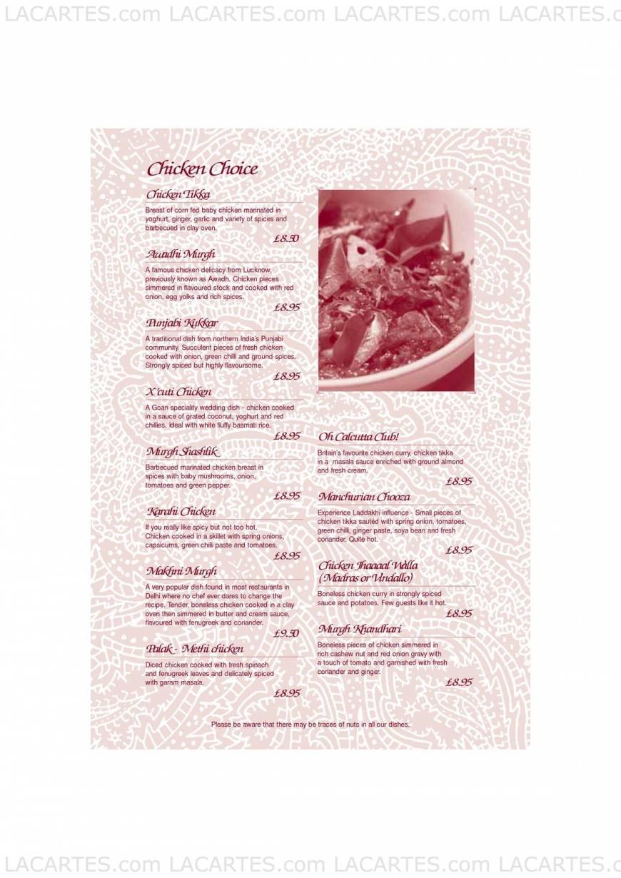  Pricelists of Calcutta Club Indian Restaurant - Sevenoaks Polhill Halstead - Photo 13 of 31