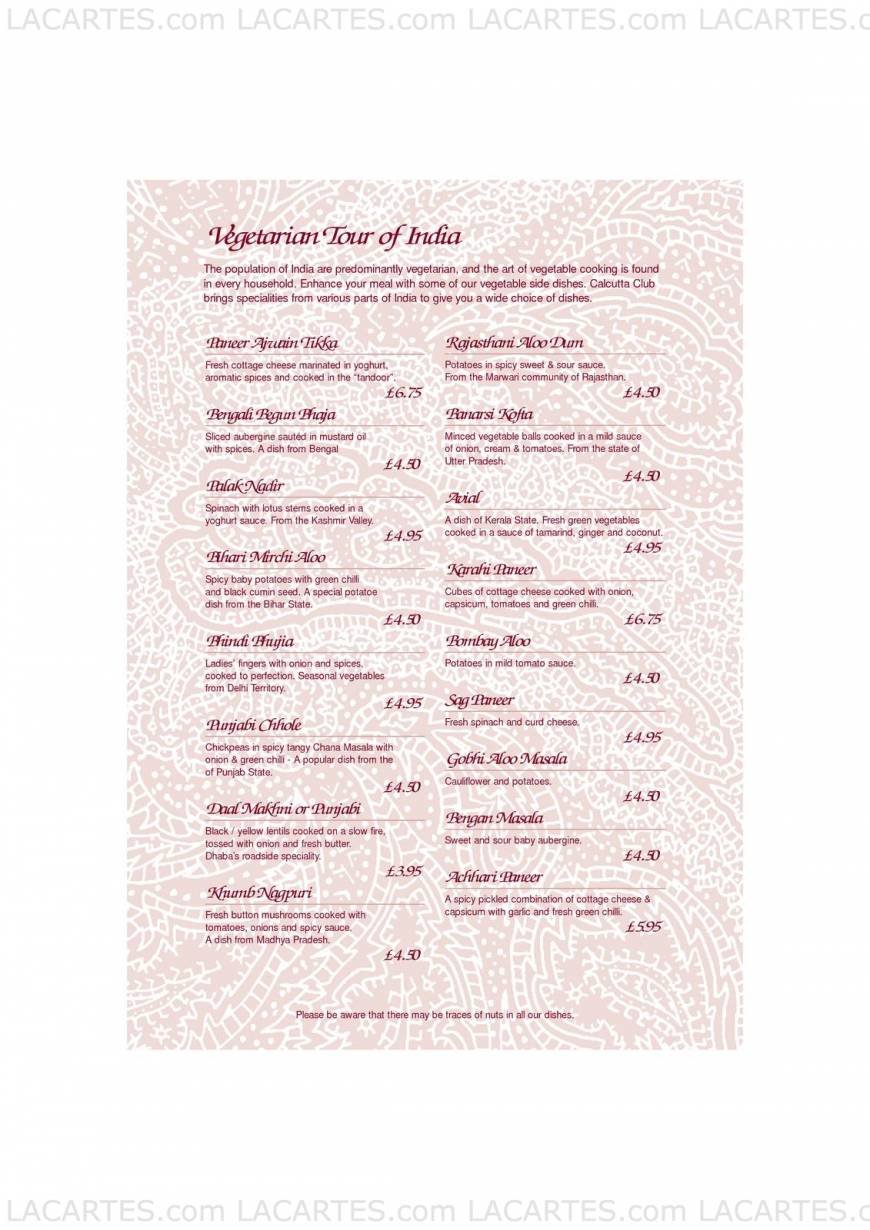  Pricelists of Calcutta Club Indian Restaurant - Sevenoaks Polhill Halstead - Photo 11 of 31