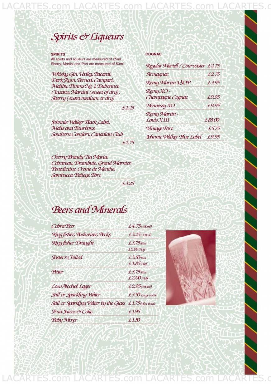  Pricelists of Calcutta Club Indian Restaurant - Sevenoaks Polhill Halstead - Photo 3 of 31