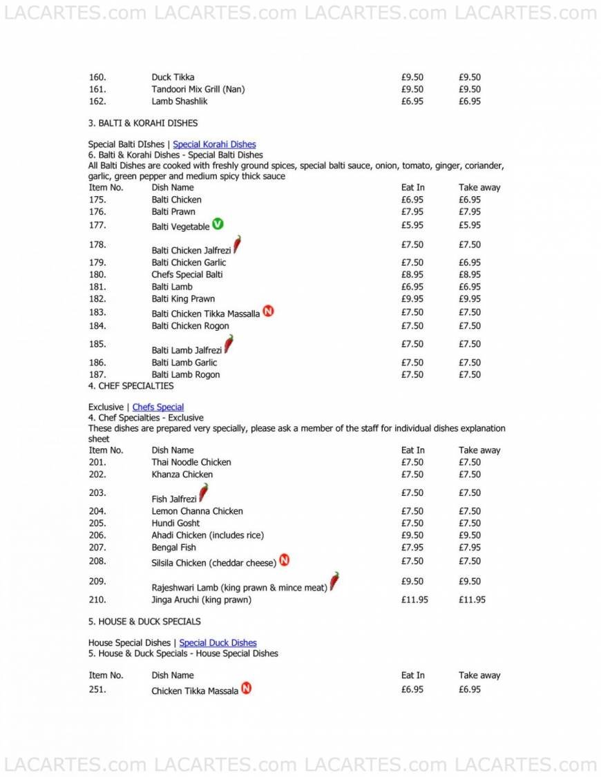  Pricelists of Green Spice Restaurant - Dartford Green Street, Green Road, Darenth - Photo 2 of 7