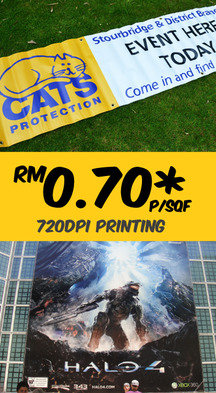 outdoor banner printing in PJ KL Subang Profile Photos of Banner3.com - Low Price Cheap Banner Bunting Sticker Printing in PJ Subang KL 45-2-1 Block G, JLN 3/101C, Cheras Business Centre, 56100 Kuala Lumpur, Malaysia - Photo 2 of 8