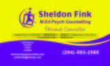 Sheldon Fink Businesscard, Winnipeg Counsellor, Winnipeg
