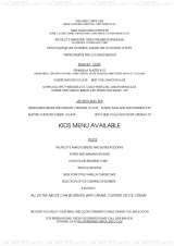 Menus & Prices, The Pilot Inn, Greenwich