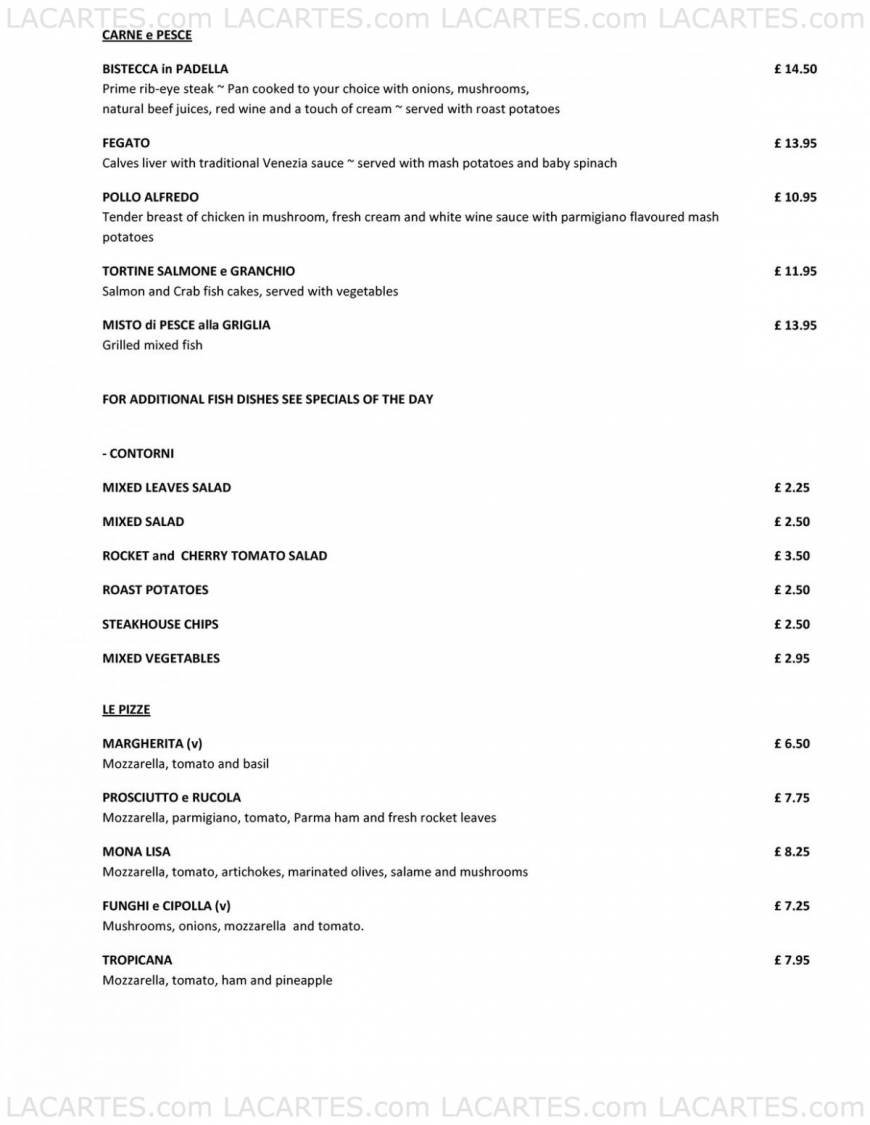  Pricelists of Gioberti's 117B High Street Wanstead - Photo 3 of 11