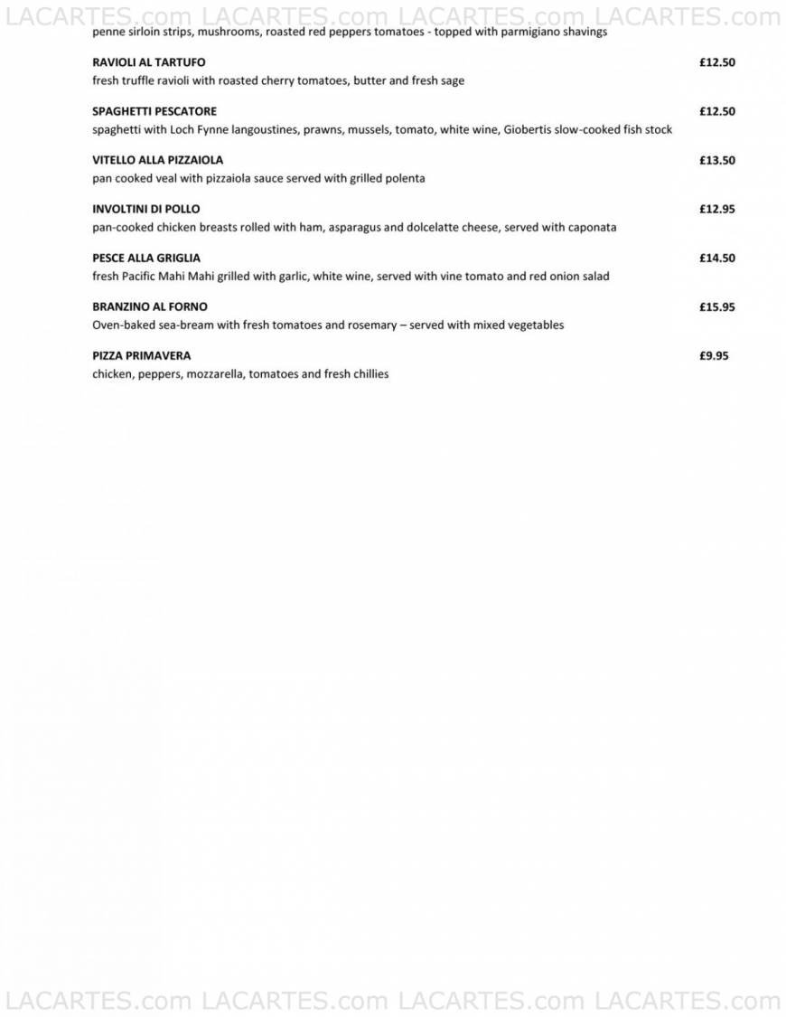  Pricelists of Gioberti's 117B High Street Wanstead - Photo 8 of 11