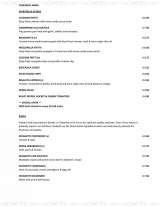 Menus & Prices, Gioberti's, London