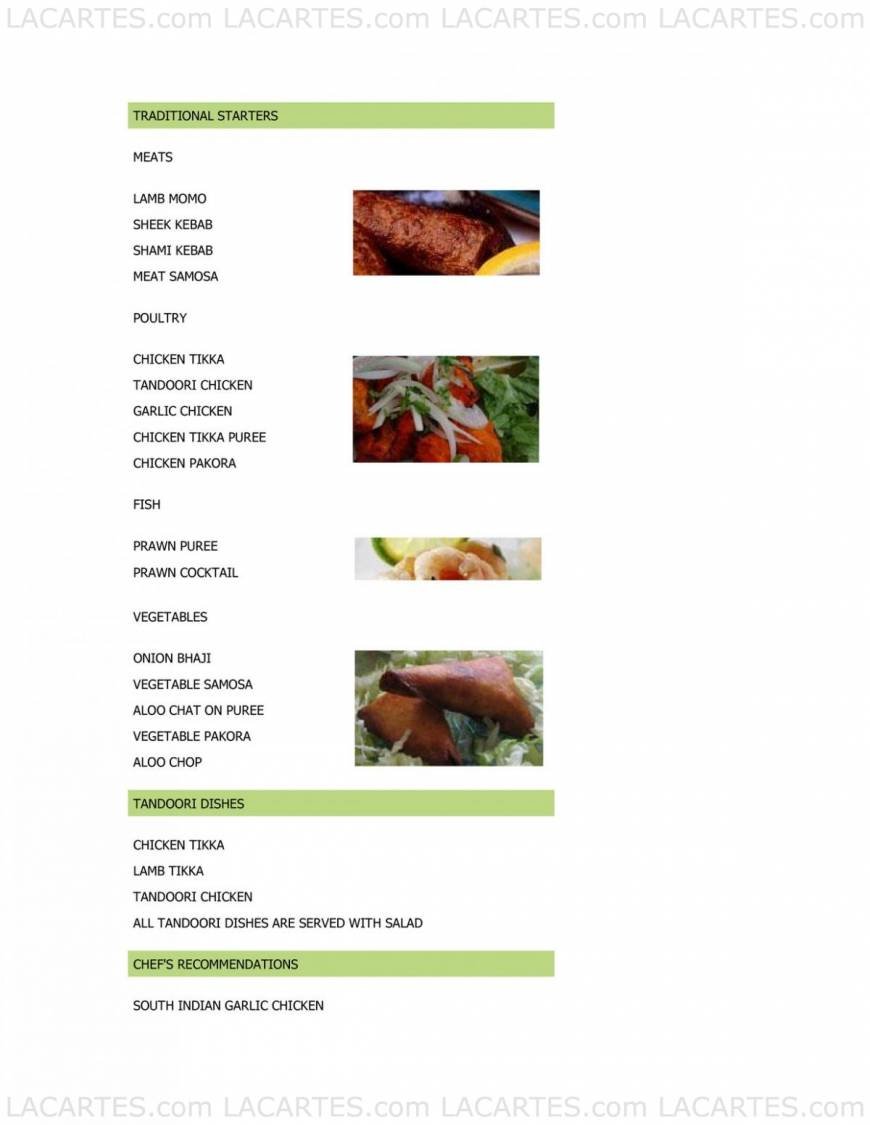  Pricelists of Mintleaf Restaurant 284 High Street - Photo 1 of 15