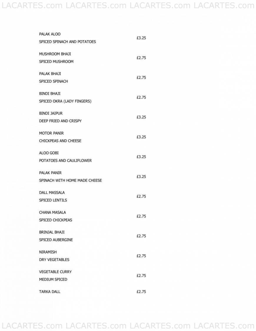 Pricelists of Mintleaf Restaurant 284 High Street - Photo 4 of 15