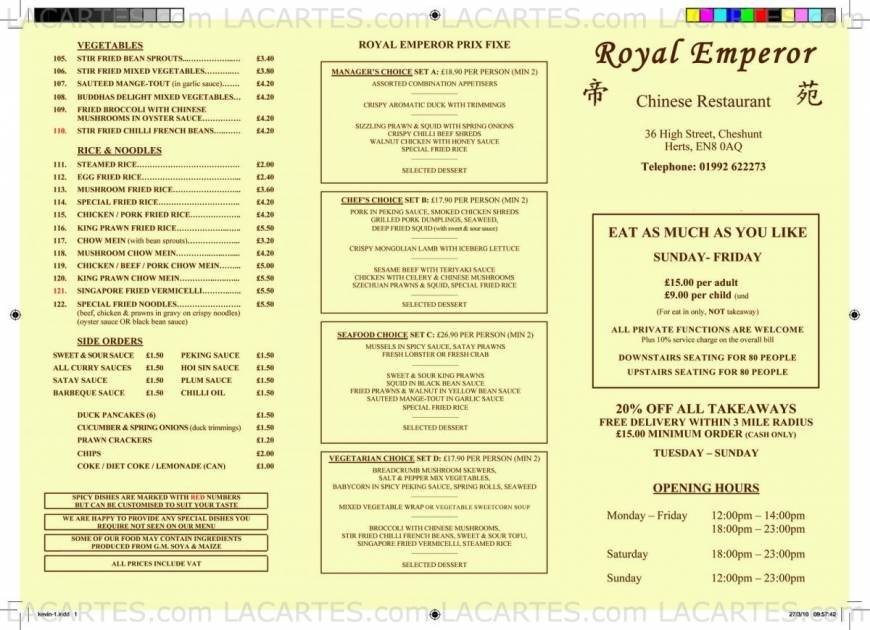  Pricelists of Royal Emperor 36 High Street, Chestnut - Photo 6 of 7