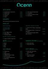 Menus & Prices, Ocean, Waltham Cross