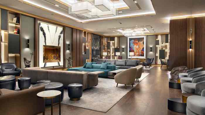 Lobby Lounge at Hilton Istanbul Maslak Inside the Magnificent Hilton Istanbul Maslak of Hilton Istanbul Maslak Maslak Mahallesi, BÃ¼yÃ¼kdere Cd. No:233 - Photo 8 of 9