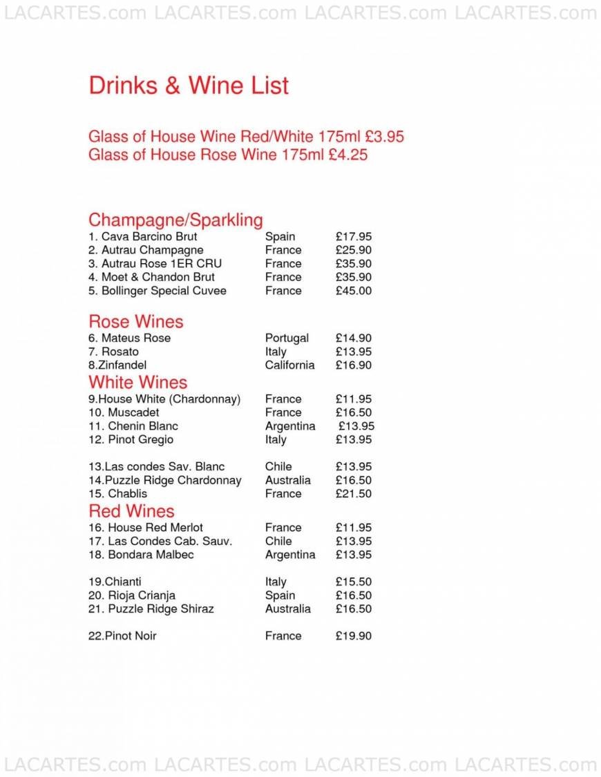  Pricelists of BHANGRA BEAT 49 Chigwell Road - Photo 1 of 3