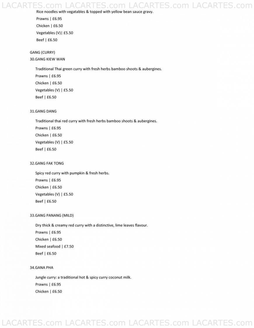  Pricelists of Thailander Restaurant 7-9 Leytonstone Road  Maryland point, Stratford    - Photo 5 of 11