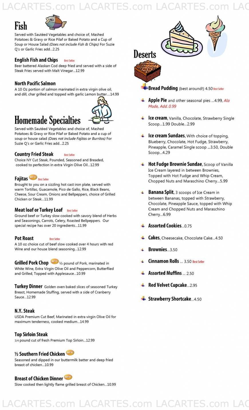  Pricelists of Dolores Restaurant & Bakery 11407 Santa Monica Blvd. - Photo 6 of 6